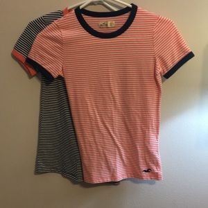 Hollister crew neck tshirts (Includes both colors)
